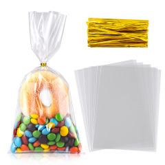 透明 opp フラットポケットビスケットパントーストタイプラスチック包装袋焼き菓子袋キャンディーバンドルポケット