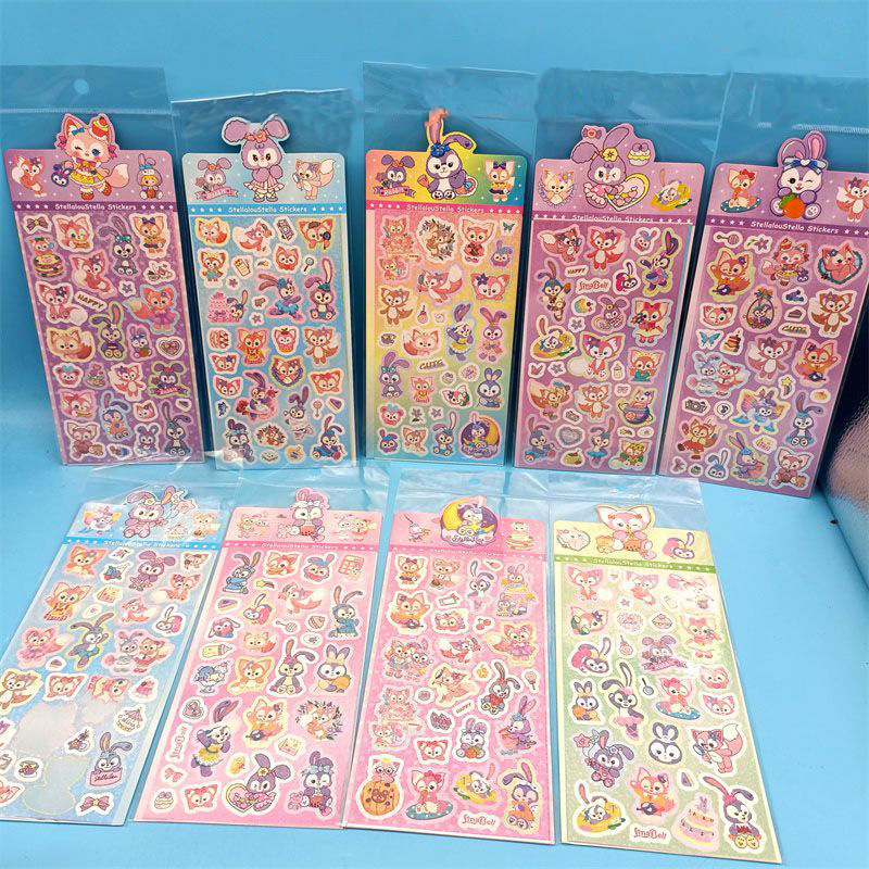 Comercio exterior explosivo Doraemon láser adhesivo creativo azul gordo robot gato material transparente decoración adhesivo al por mayor image 16