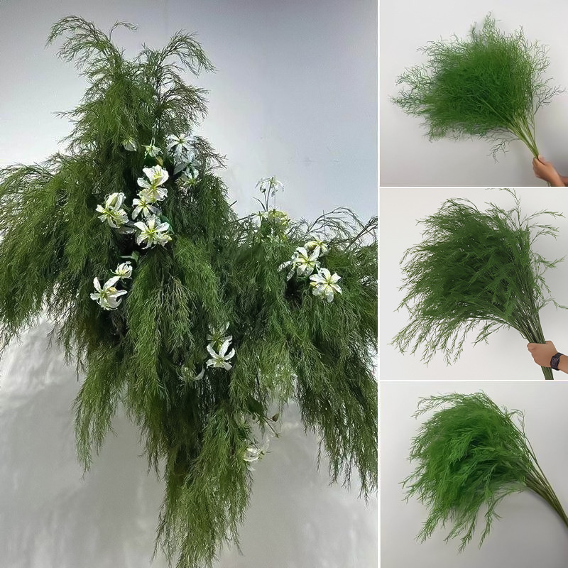 森系仿真绿植绿色系婚庆仿真花直播间场景打底布置芦荀草仿真绿叶