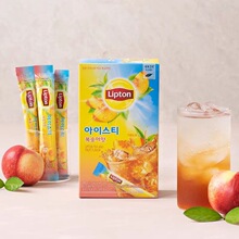 韩国进口Lipton立顿柠檬茶水蜜桃柠檬味冰红茶速溶粉末冲泡型饮料
