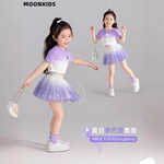 女童裙子夏装网纱蓬蓬裙短袖儿童套装裙2024夏季新款短裙女宝公主