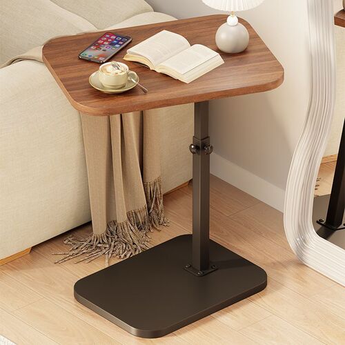 Height-adjustable, rotatable bed with movable sofa accents—luxury-style bedside table and sleek, high-end computer desk for living room and bedroom.