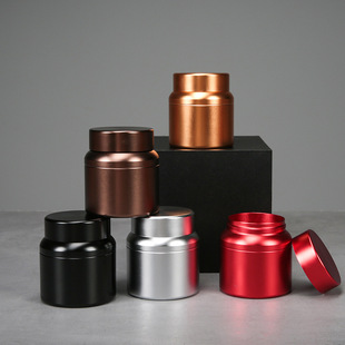 In stock tea cans small size portable iron cans packaging cans green tea metal cans Chinese travel Universal tea packaging box