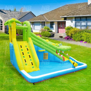 Children's Home Water Slide Small Inflatable Castle Inflatable Bouncer House Slide
