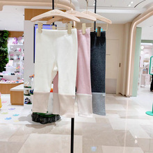 韩版原单新品 mkmui小星星韩国童装2025秋儿童拼色柔软打底长裤