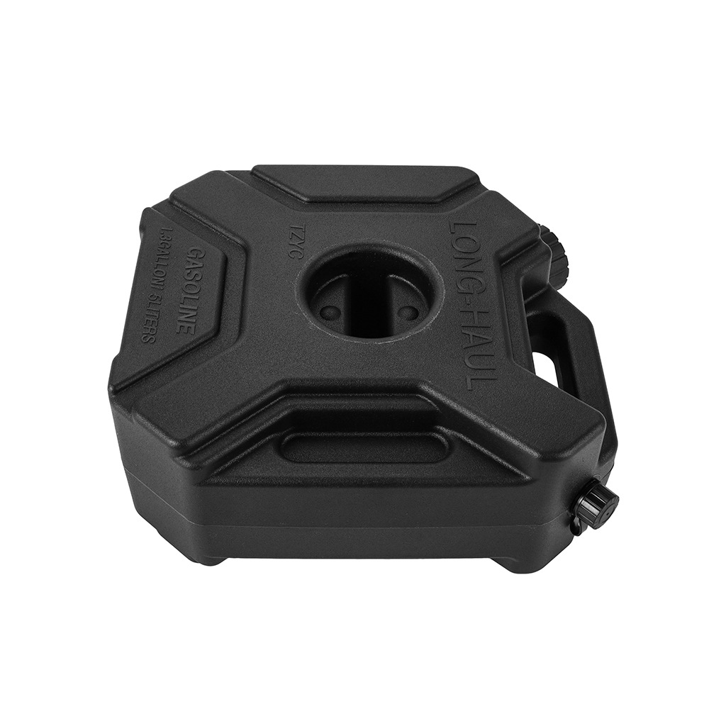 Wholesale Car and Motorcycle Spare Fuel Tank 5L with Lock Emergency Oil Pot Diesel Gasoline Plastic Oil Barrel Thickeneded Cross-Border