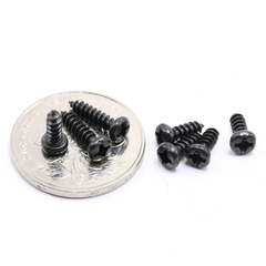 Black carbon steel cross-head screw M1/M1.2/M2/M2.6-M4 factory screws wholesale