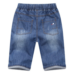男童牛仔短褲薄款休閒夏季新款小童中大童五分鐘中褲兒童短褲歐美
