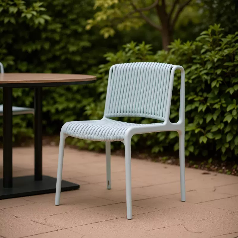 新款办公休闲区镂空休息椅塑料餐椅咖啡厅奶茶店成人靠背等位椅