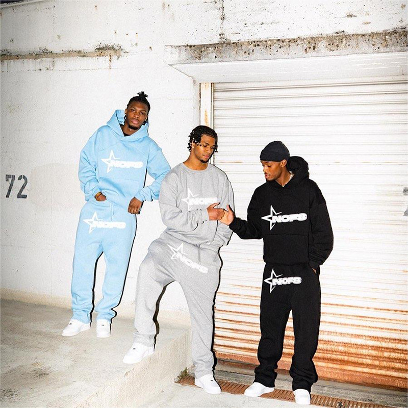 Modni napis s potiskom črk iz leta 2023, ohlapna jopa s kapuco, hip-hop ulična oblačila Y2K za moške in ženske, pulover z okroglim izrezom_voghion.com