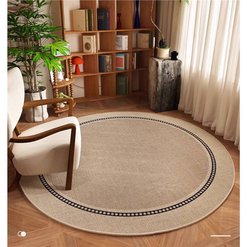 Alta sensación de alfombra redonda silla de computadora silla giratoria sala de estar silla mecedora dormitorio sofá alfombra japonesa