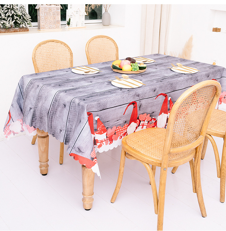 Cross-border New Arrival Christmas Decorative Creative Christmas Printing Tablecloths Table Runners Christmas Table Decoration Supplies display picture 13