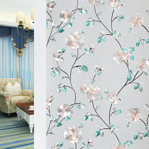 Glue-free electrostatic glass film frosted bathroom toilet window sticker light-transmitting opaque window decals to prevent peeping