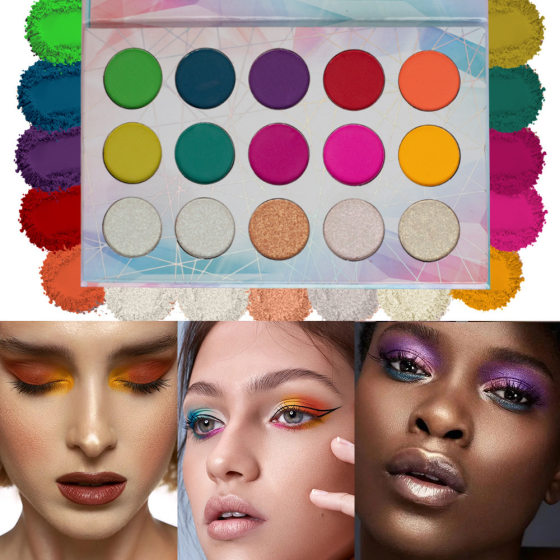 Cross-border explosions Macaron eye shadow plate 45 color eye shadow matte pearl multicolor Christmas Halloween makeup wholesale