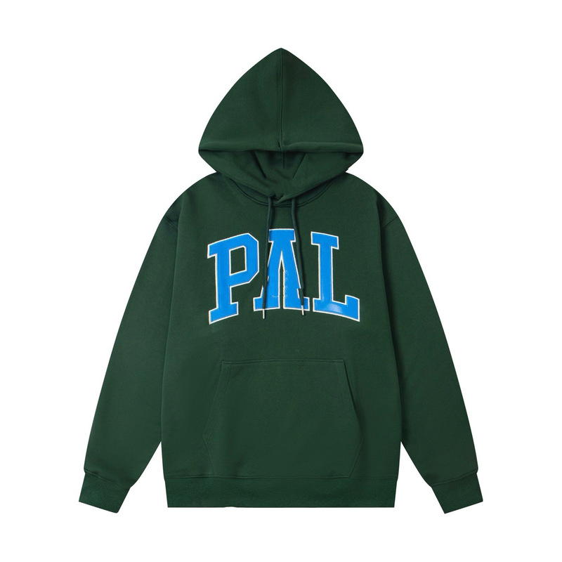 Cross-border supply PA co-branded basic hoodie with triangular lettering and embroidered logo on the front and back, loose fit, high weight