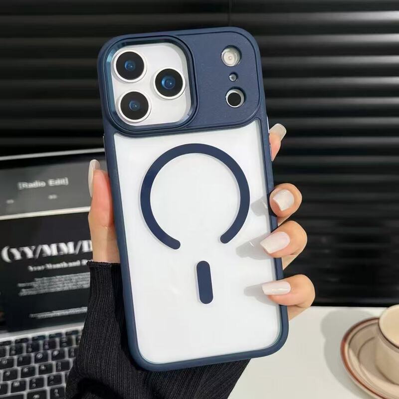 金盾磁吸适用iPhone17ProMax手机壳苹果17金属鹰眼透明防摔保护套|undefined