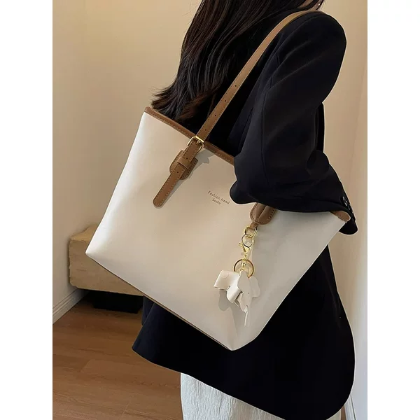 Carefully Selected Large-Capacity Bags for Women 2026 Trendy Spring High-End Shoulder Bag Textured Women's Commuter Layered Tote Bag