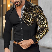 Men's Shirts Button-down Shirts Casual Shirts Black White Bu