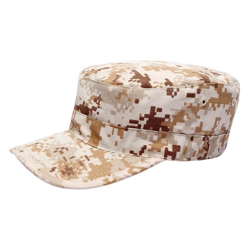 Cross-border source summer camouflage leisure flat cap outdoor men's and women's military fan hat cap combat cap small soldier cap
