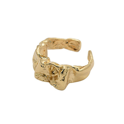 Korean Folded Finger Opening Ring for Women, Fashionable, Unique Design, Instagram Trendy, High-End, Elegant Finger Accessory
