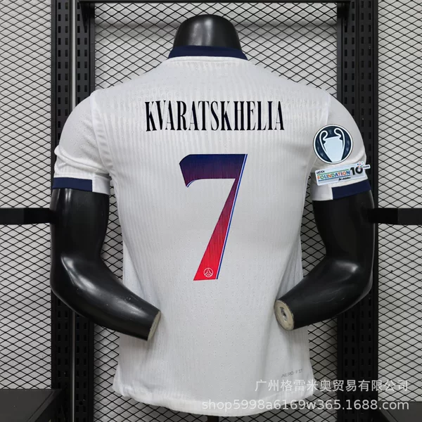 Player Version 2627 Psg Jersey Number 10 Dembélé, Number 7 Kaká, Number 14 Doué Football Jersey Dropshipping