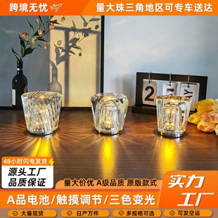 Cross-Border New Creative Crystal Diamond Light Luxury Night Light Gift Restaurant Bar Table Lamp Atmosphere Bedside Night Light