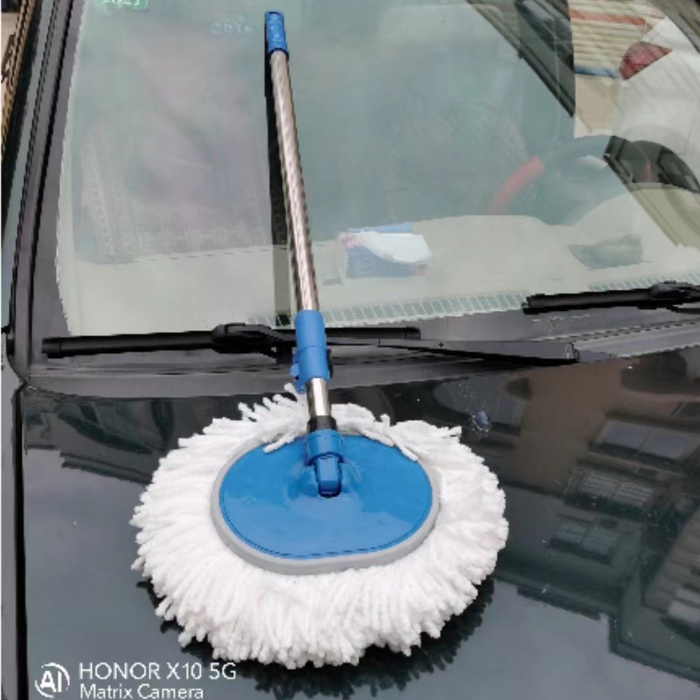 Mopa para lavado de autos con mango largo, mopa retráctil de nano microfibra para polvo, herramienta de limpieza para autos, venta directa de fabricante. image 7