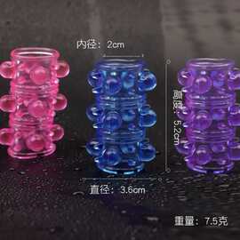 烈焰龙珠环锁精环颗粒加长阴茎套性爱辅助调教玩具情趣水晶爆珠环