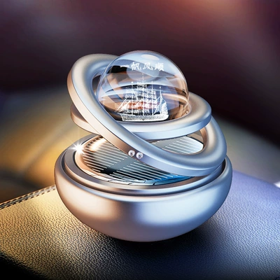 Perfplant seat — solar rotating car perfume - smooth-sailing-silverscented-car-air-freshener-1-pack-of-2-pieces-random-scent