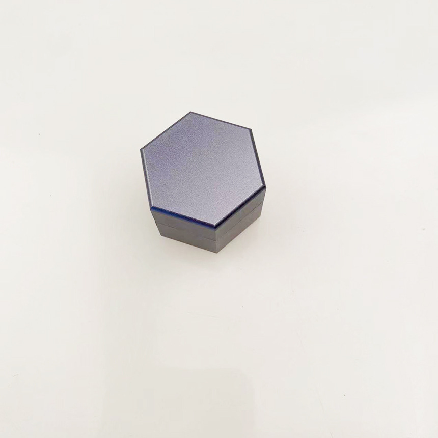 Caja de almacenamiento de chocolate hexagonal de alta calidad de metal W32H25