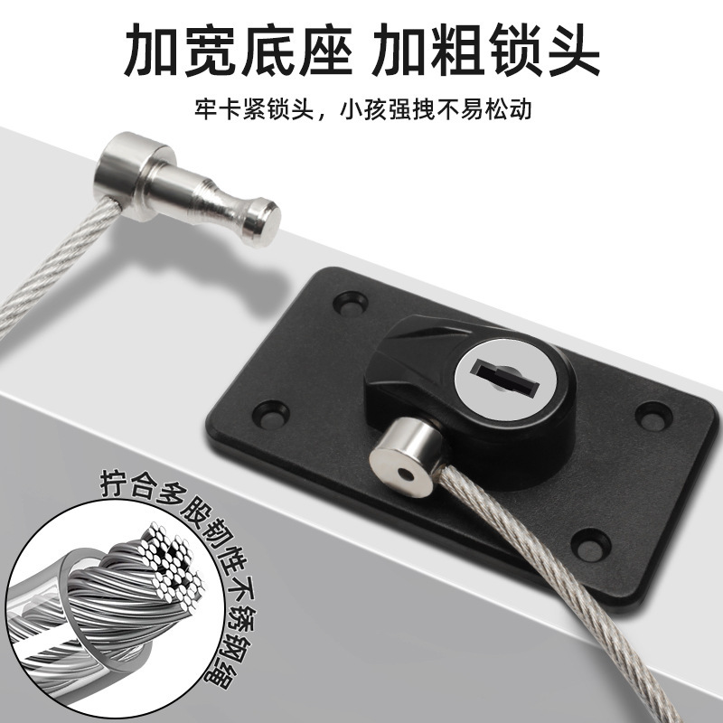 窗户卡扣锁扣平开窗限位器推拉门锁铝合金防护防盗儿童门窗安全锁|undefined