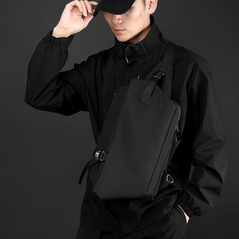 WEPOEWR nuevo bolso de pecho de hombre, bolso de pecho de moda ligero, gran capacidad, bolso de hombro universal.