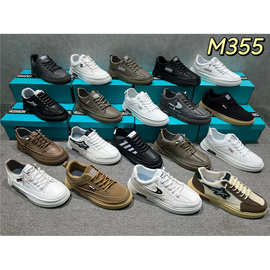 春季新款2025透气休闲一脚蹬男士潮流板鞋工作透气耐磨潮鞋男批发