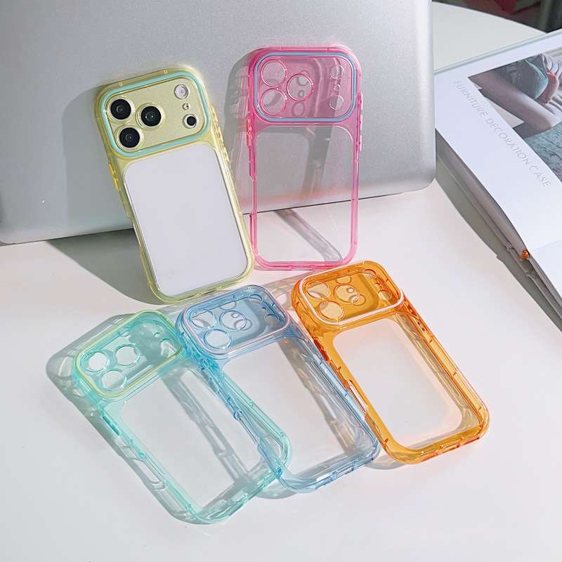 Suitable for Apple 18 Pro Max candy-colored iPhone 17 phone case, 16 personalized contrasting colors, 15 transparent, 14 anti-drop for women Suitable for Apple 18 Pro Max candy-colored iPhone 17 phone case, 16 personalized contrasting colors, 15 transparent, 14 anti-drop for women