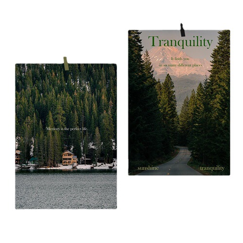 Green highway forest ins natural scenery poster bedroom cafe entrance room decoration painting background