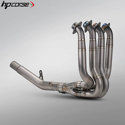 front section, non-destructive installation, Motorcycle exhaust pipe