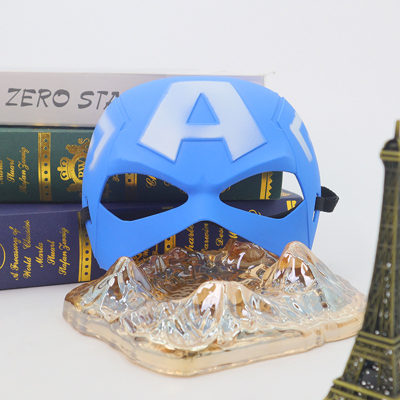 Máscaras temáticas de películas de Marvel máscaras de dibujos animados para niños en forma de V Iron Man Spiderman máscara Hulk