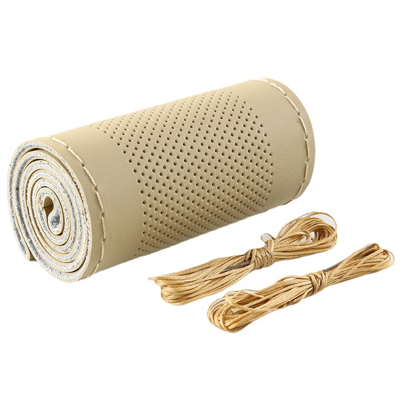 La mano de microfibra artificial que cose la cubierta del volante del coche cuatro estaciones cubierta universal de la manija del coche suministros transfronterizos del interior del coche