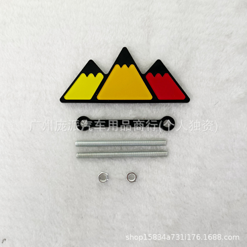 トヨタ タコマ 4ランナー タコマ メッシュグリル 3色の小さなロゴ改造車のステッカーに適しています。