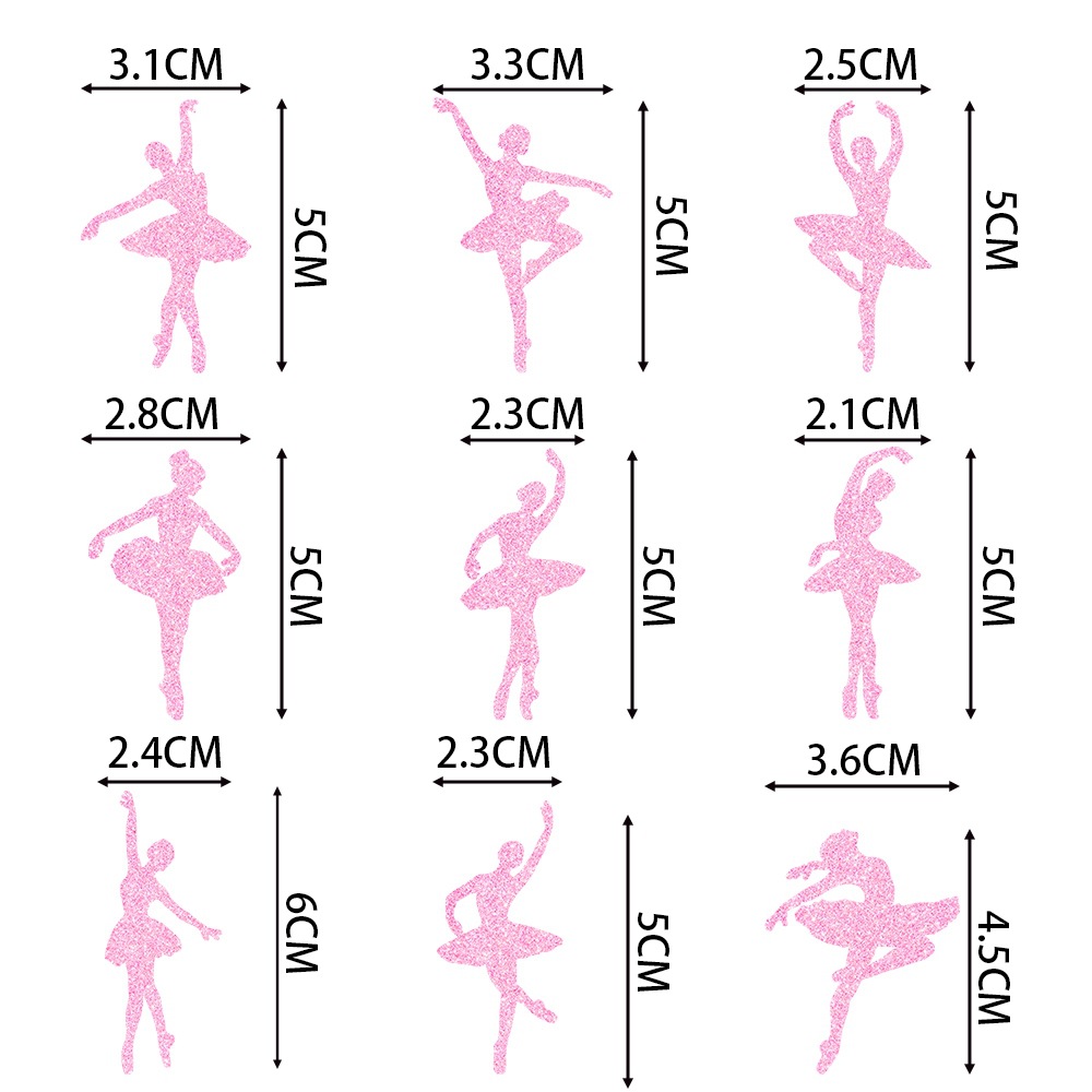 Nuevos productos transfronterizos de decoración de pastel de fiesta de cumpleaños Plug-in tema ballet rosa decoración de pastel de cumpleaños