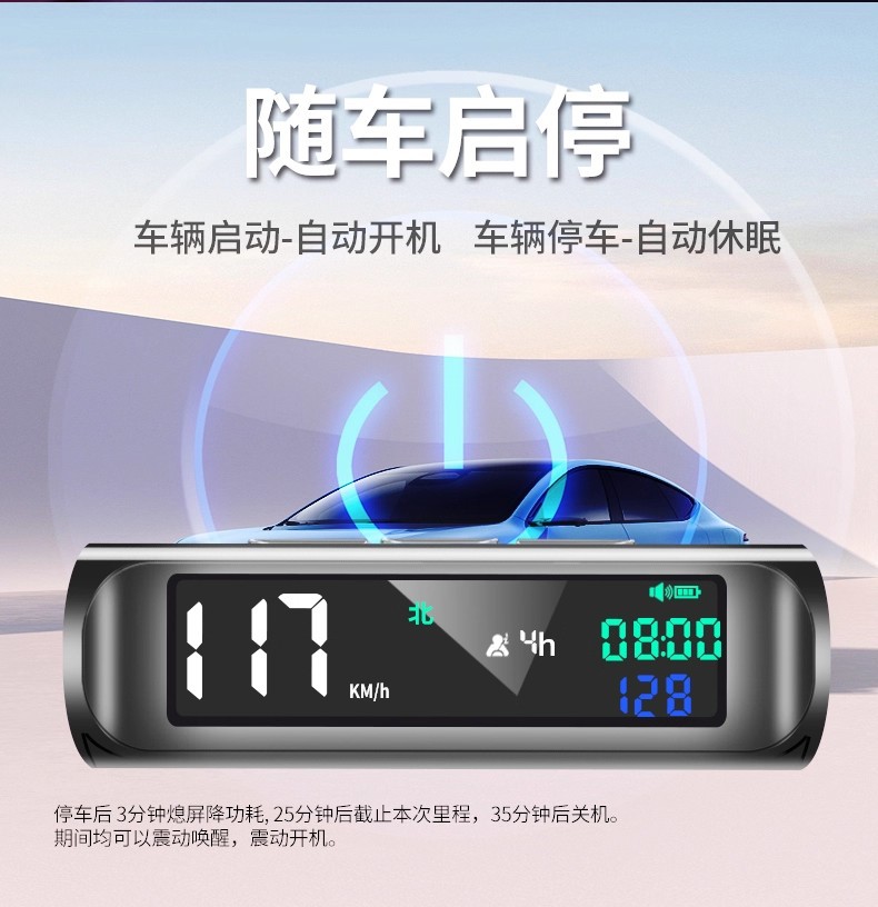 Car-Mounted 2025 New Model Electronic Dog Speed Detector Beidou Wireless Radar Warning Device Hud Head-Up Display Speed
