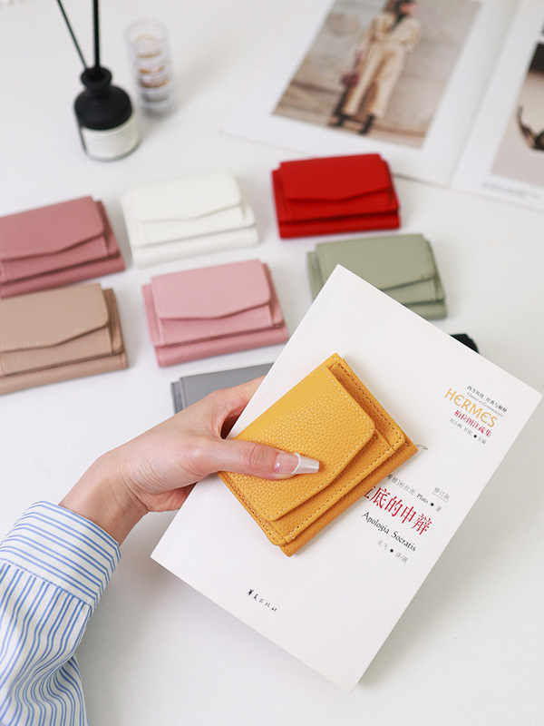 外国貿易の新しいミニ財布の短いタイプのPurseの小さい財布の女性PUのレイシの紋様の日本式の硬貨の財布の小銭の財布|undefined