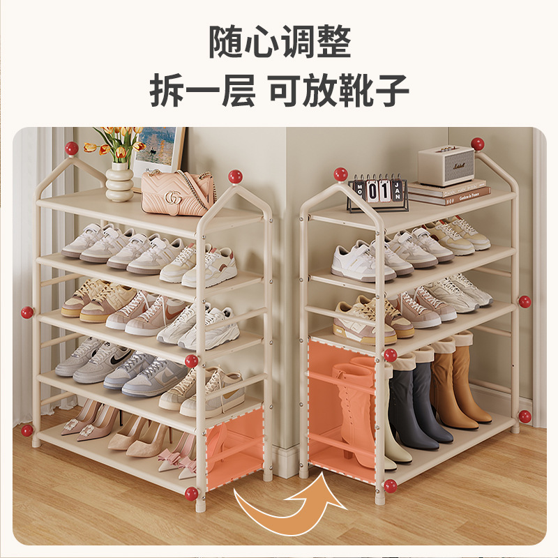 シンプルな靴ラック、家の玄関ホール、多層収納ラック、寮の小さな収納、シンプルな靴キャビネット 2025 新しいスタイル|undefined