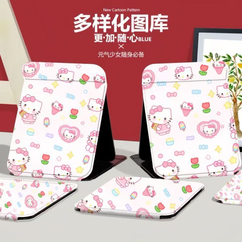 化妆镜可折叠镜子卡通可爱随身携带学生宿舍用办公室桌面镜梳妆镜|undefined