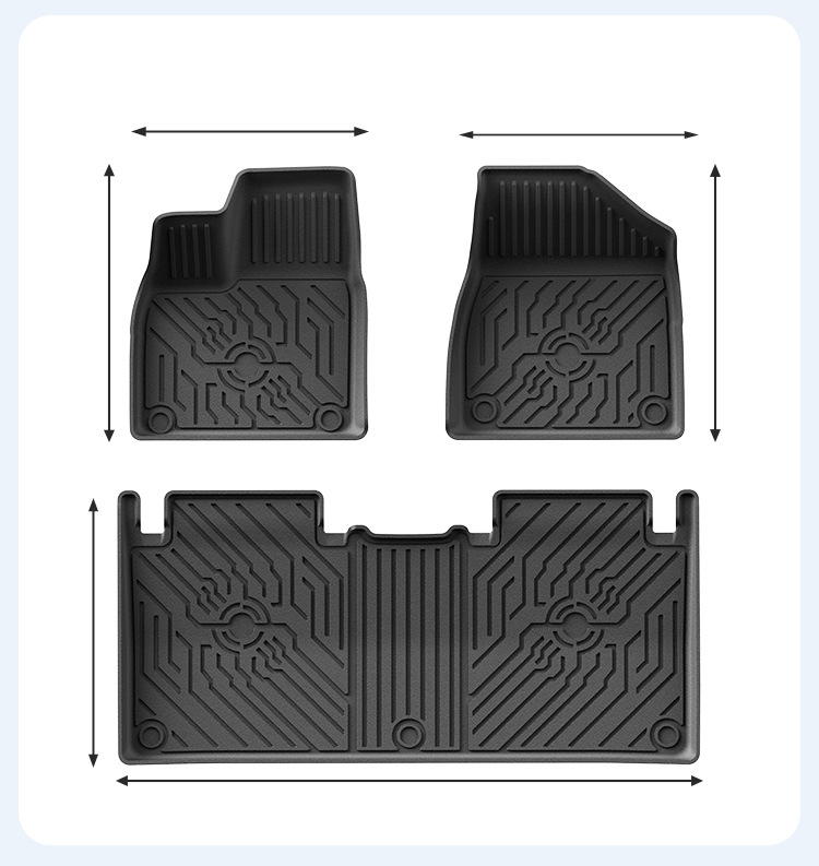 Suitable for 25 Models of Nissan N7 Floor Mats, Fully Environmentally Friendly Tpe Car Floor Mats, Non-Slip, Wear-Resistant, 3D All-Weather Material Floor Mats