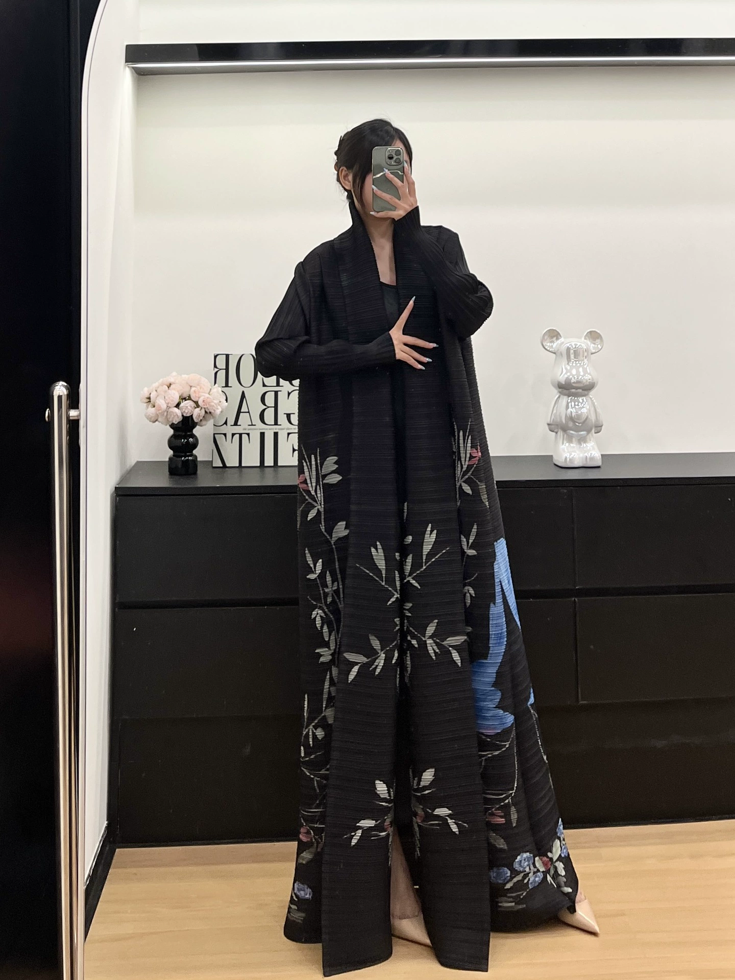 Абая (Дубай) Miyake пальцевая кардиган-куртка — женская длинная складчатая абая, размеры до 152 см