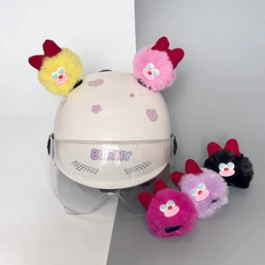Helmet Decoration Fuwa Meatball Head Butterfly Motorcycle Full Helmet Decor