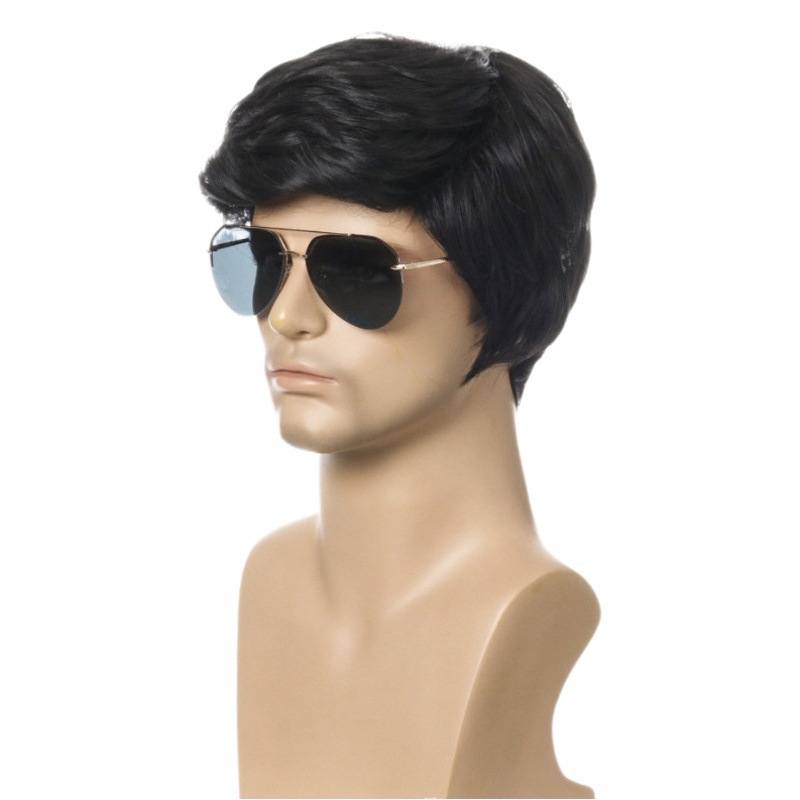 Boys wig in stock wholesale Yiwu wig factory men's fluffy hairstyle Korean new handsome wig
