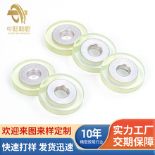 厂家生产铝件包胶 PU聚氨酯胶轮 高精密橡胶滚轮 耐磨传动轮 胶辊