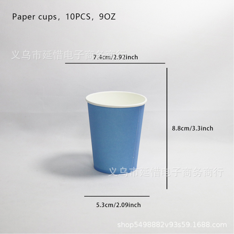 Tazas de papel de color para niños artísticos hechos a mano DIY materiales de fabricación de tazas de papel comerciales de supermercados desechables fabricantes al por mayor image 17